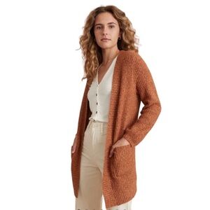 Marine Layer Women's Cozy Cardigan - Burnt Orange